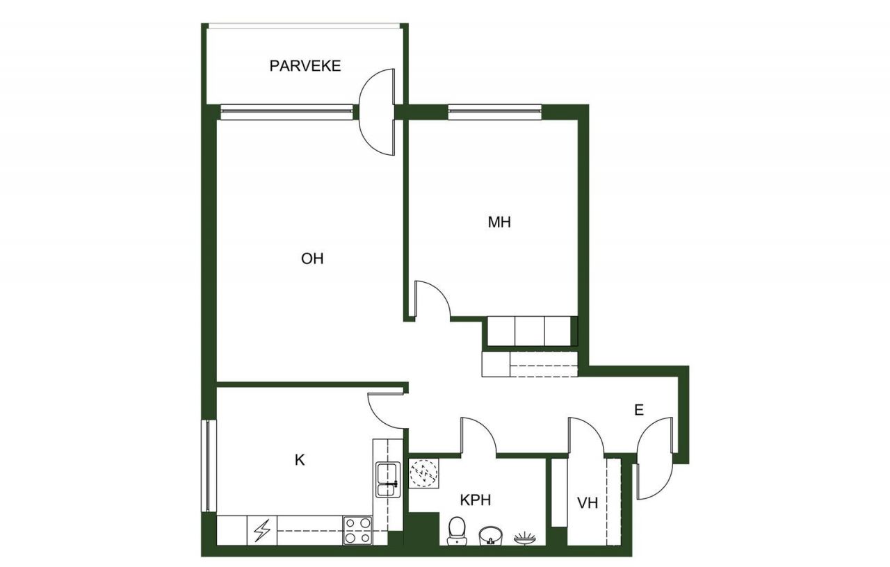 Квартира в Рованиеми, Финляндия, 61 м2 фото 2