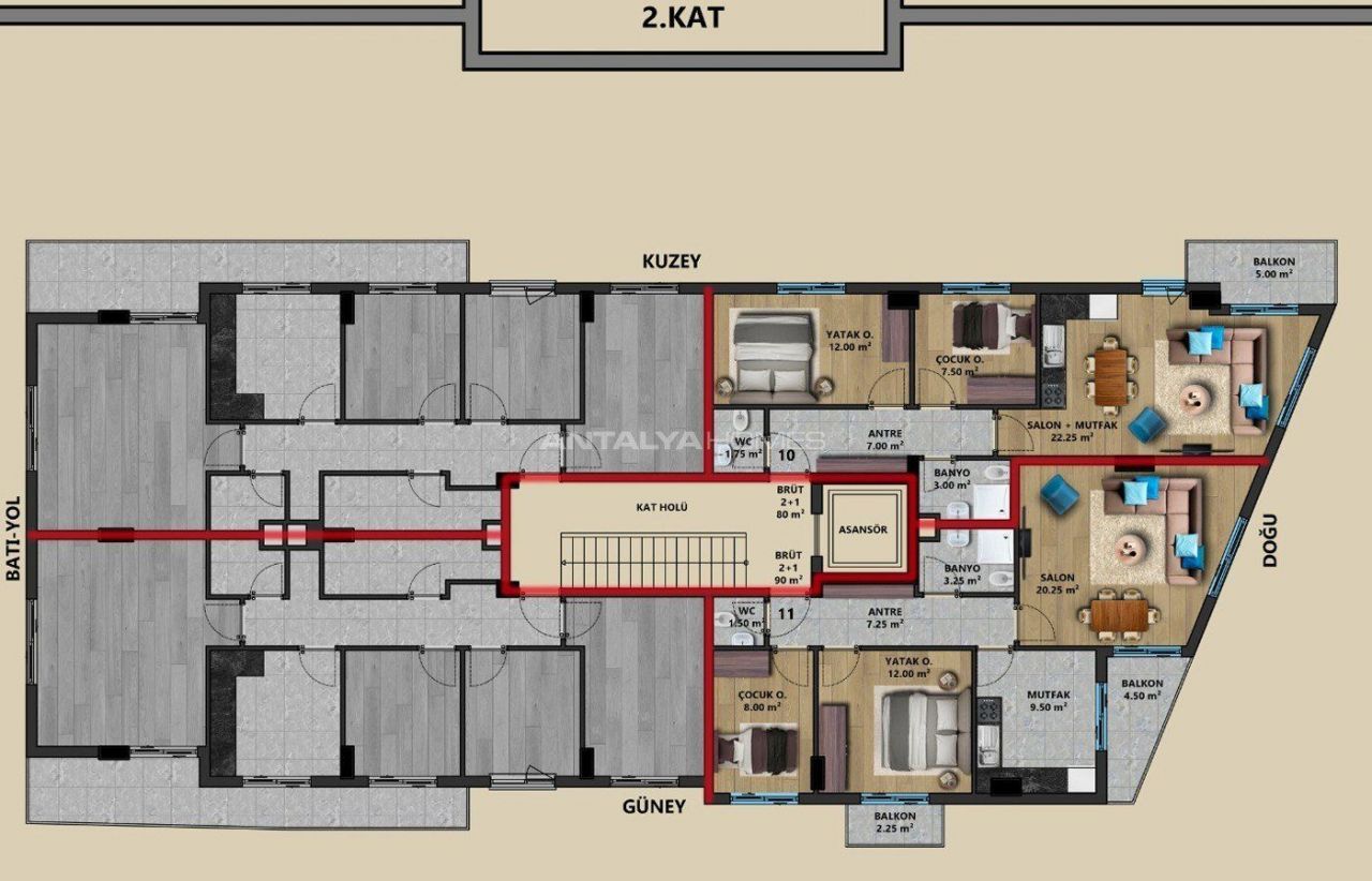 Пентхаус в Анталии, Турция, 175 м2 фото 5