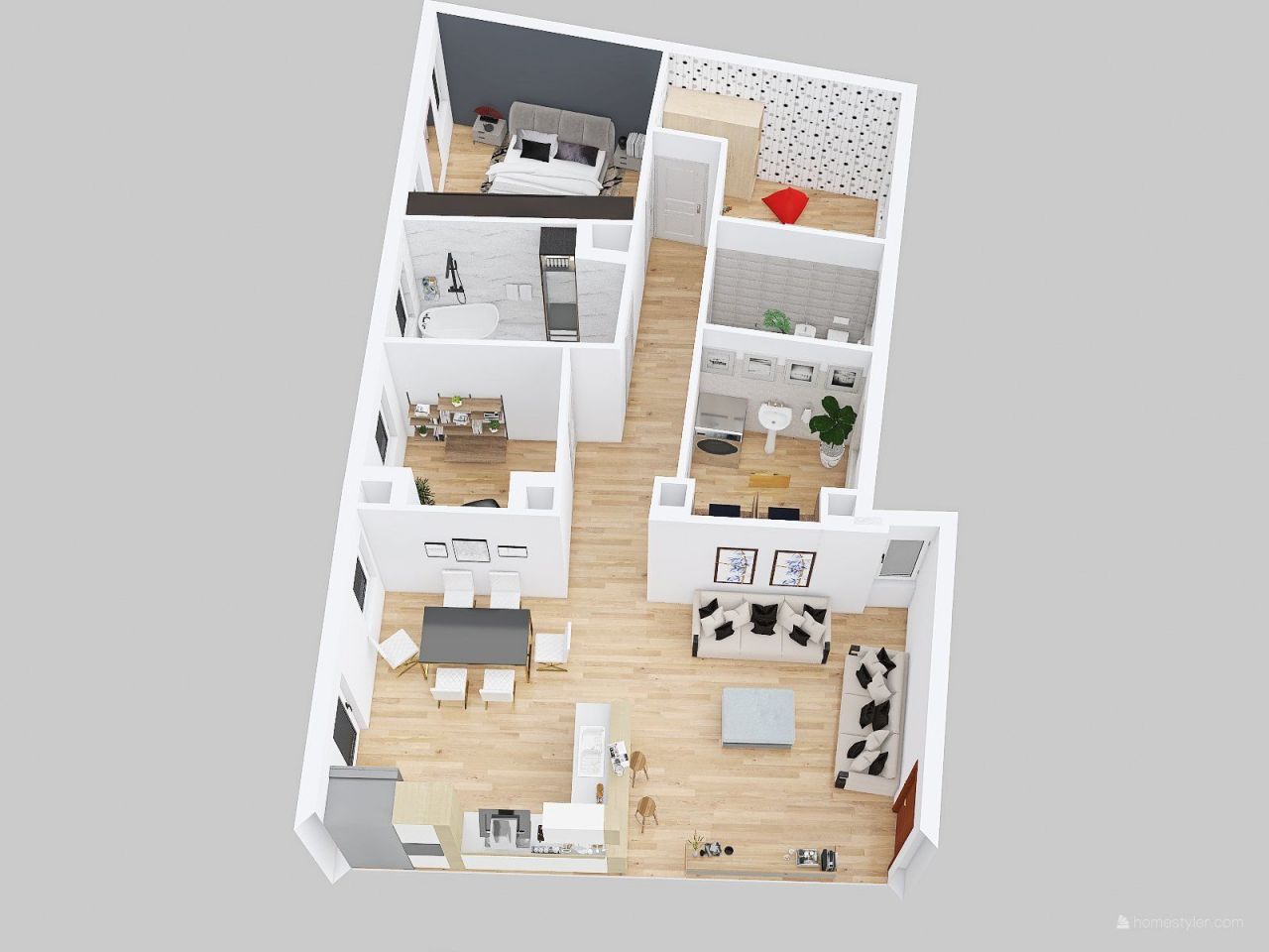Апартаменты у озера Комо, Италия, 100 м2 фото 2