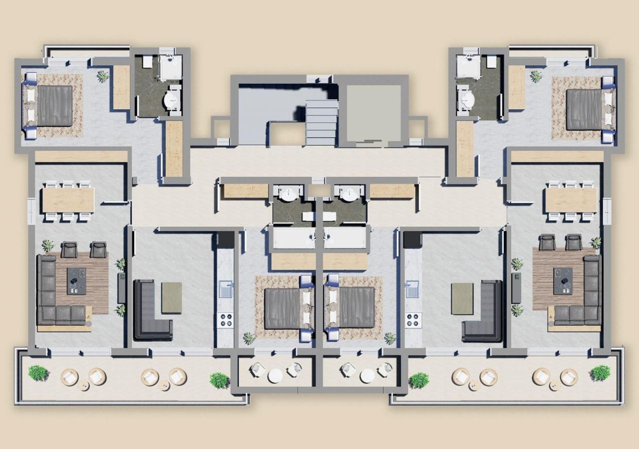 Квартира в Алании, Турция, 65 м2 фото 5