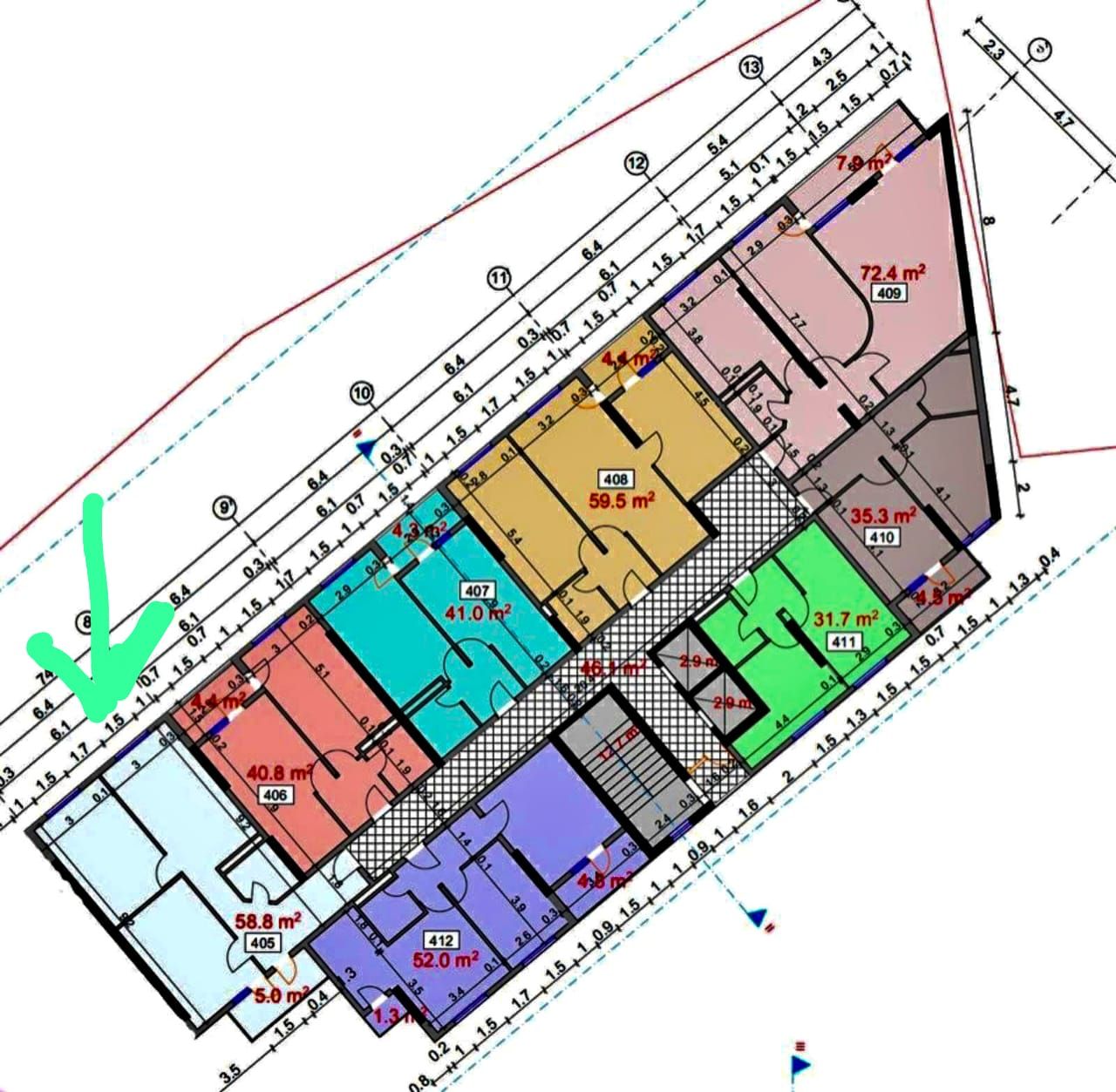 Квартира в Батуми, Грузия, 63.8 м2 фото 3