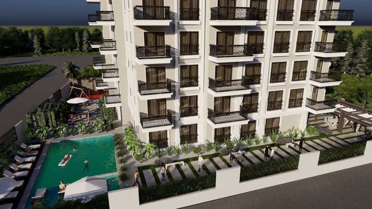 Квартира в Алании, Турция, 48 м2 фото 2