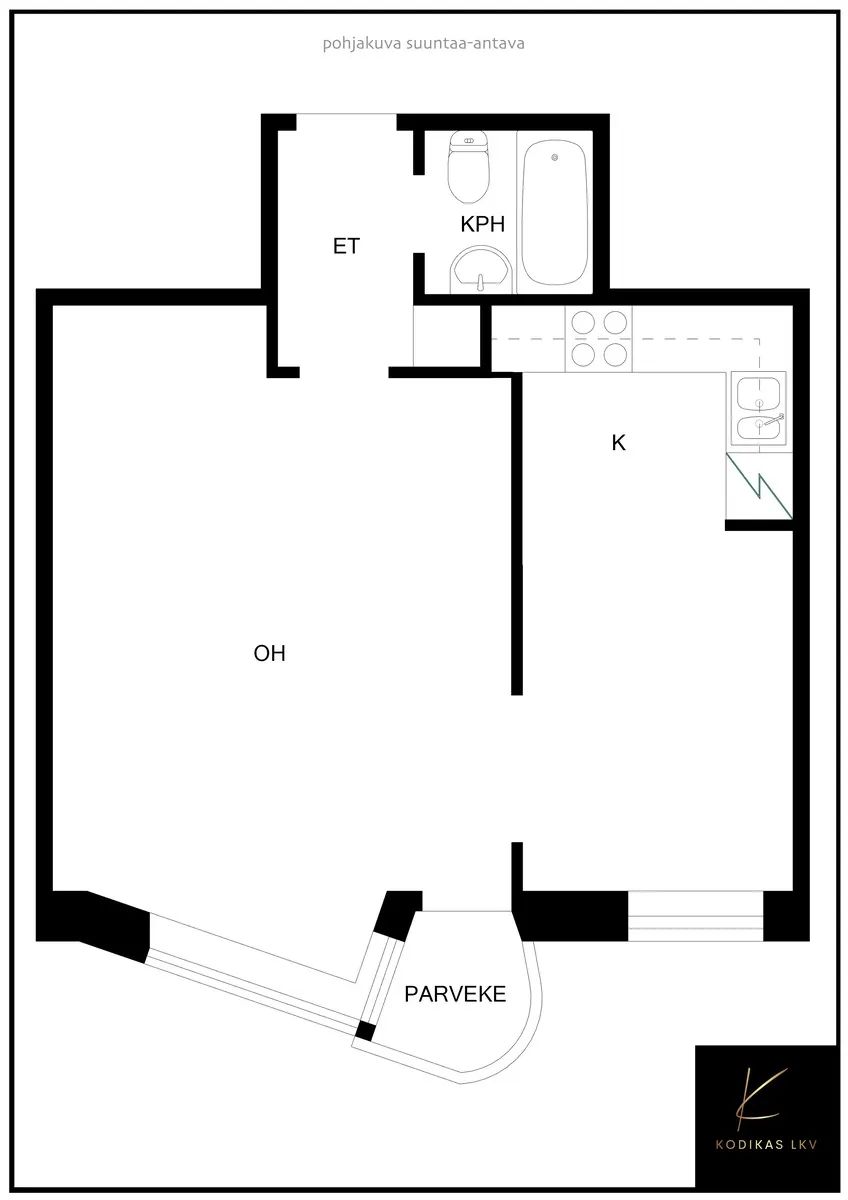 Квартира в Хейнола, Финляндия, 44 м2 фото 2