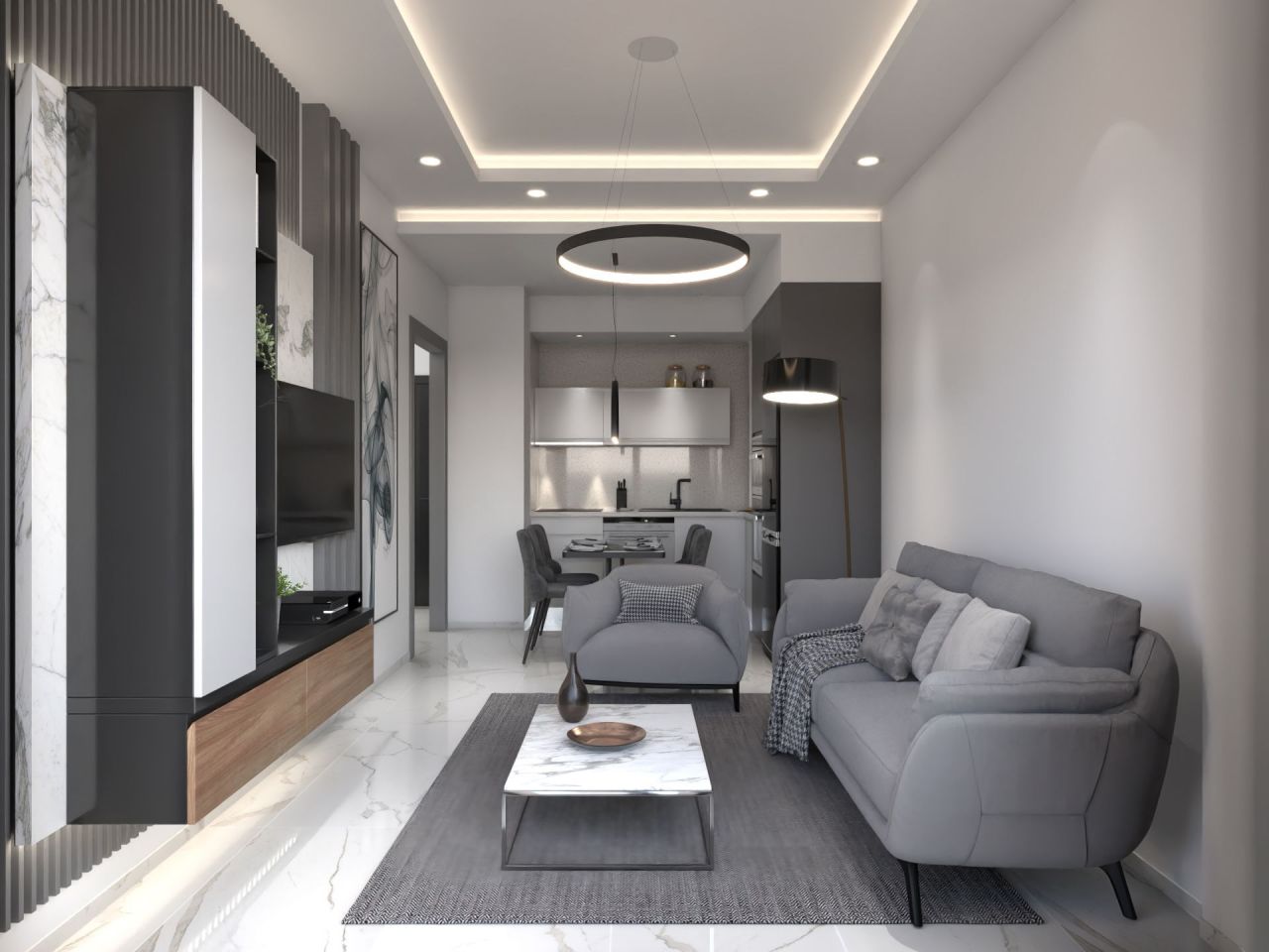 Квартира в Алании, Турция, 55 м2 фото 2