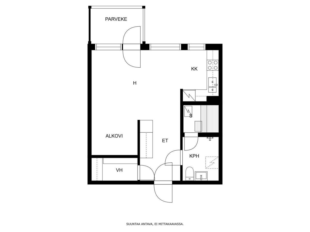 Квартира в Кухмо, Финляндия, 37.5 м2 фото 2