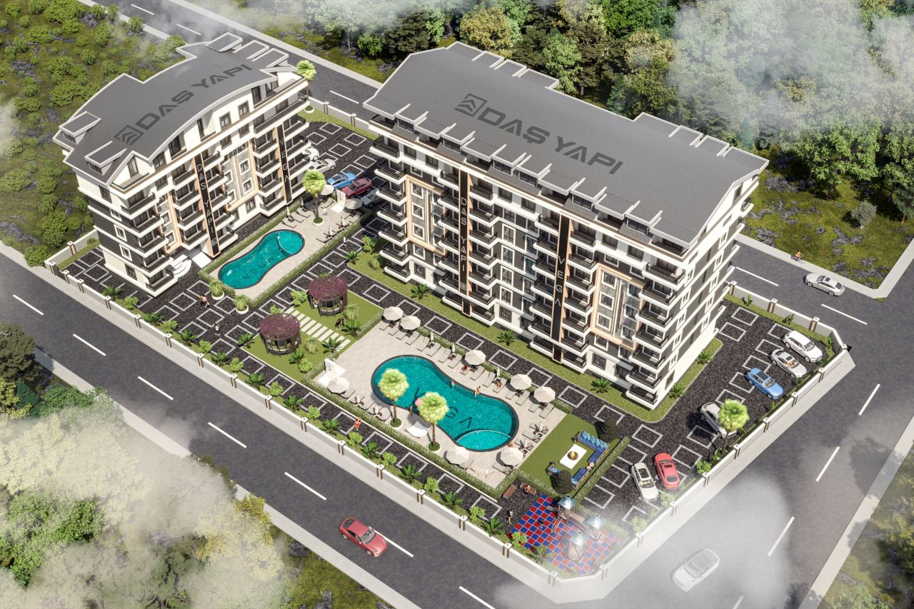 Апартаменты в Газипаше, Турция, 60 м2 фото 5