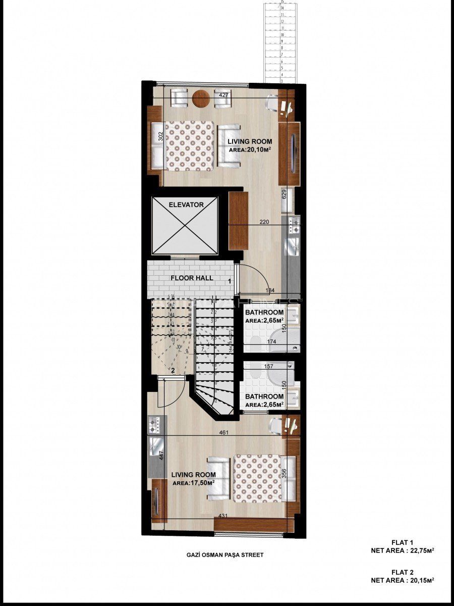 Пентхаус в Стамбуле, Турция, 21 м2 фото 2