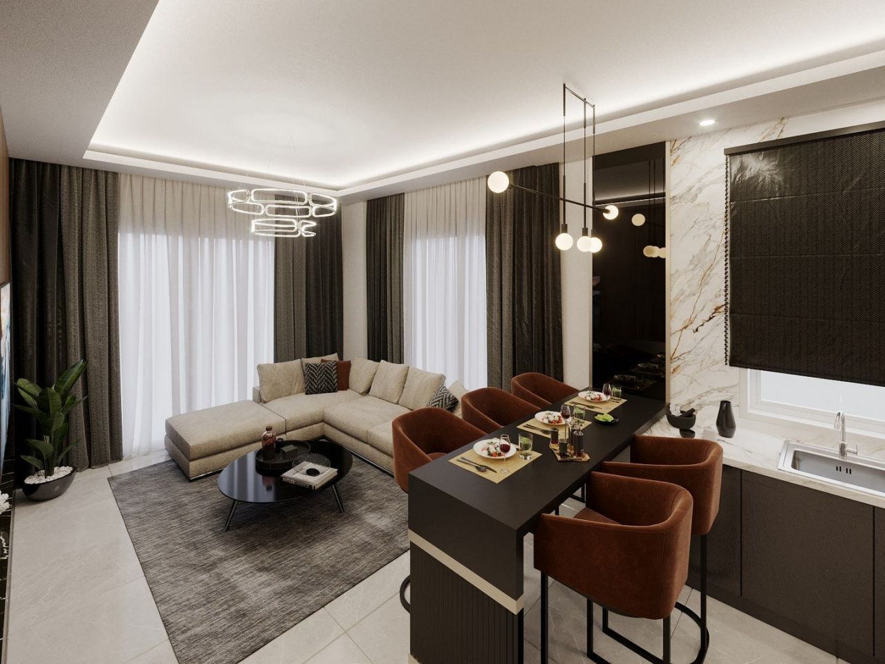 Квартира в Алании, Турция, 124 м2 фото 4