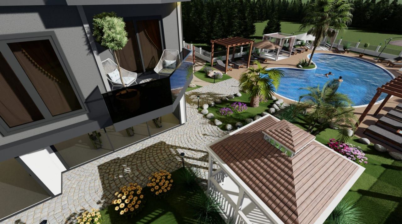 Апартаменты в Авсалларе, Турция, 50 м2 фото 5