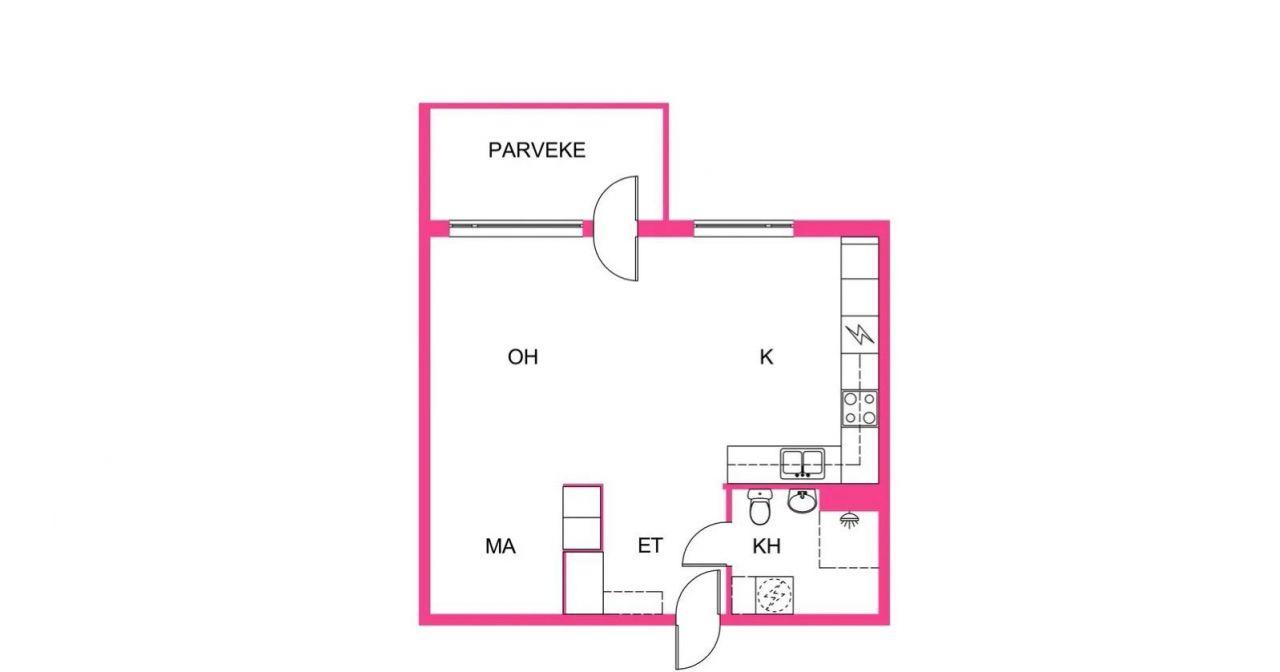 Квартира в Яанекоски, Финляндия, 41.5 м2 фото 2