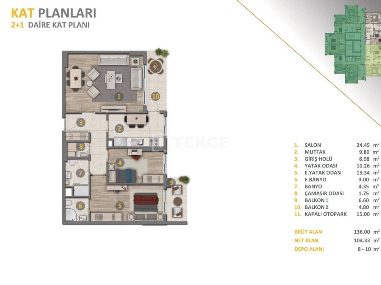 Апартаменты в Эсеньюрте, Турция, 181 м2 фото 4