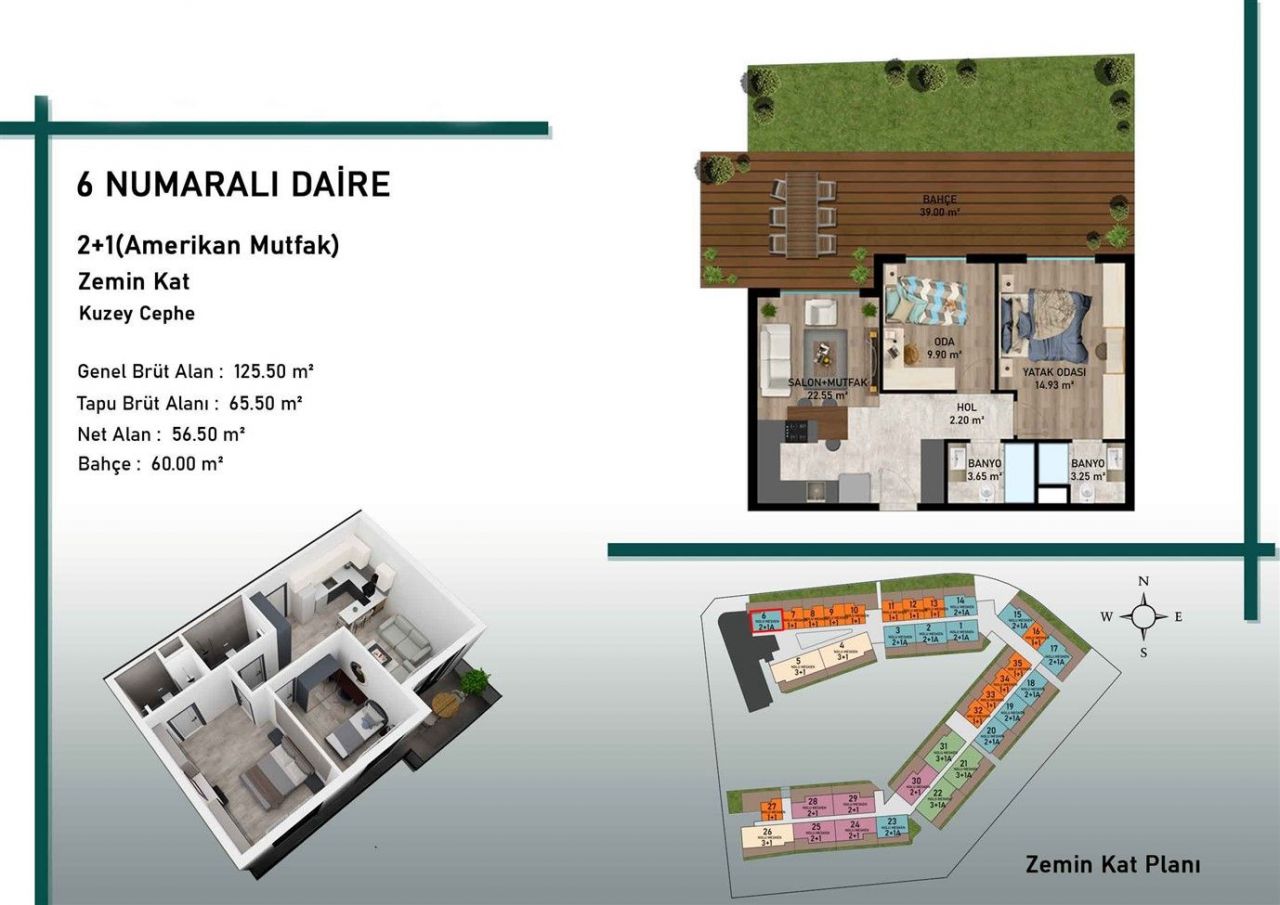 Квартира в Анталии, Турция, 42 м2 фото 4