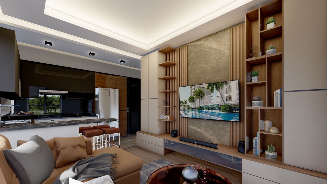 Апартаменты в Алании, Турция, 50 м2 фото 4