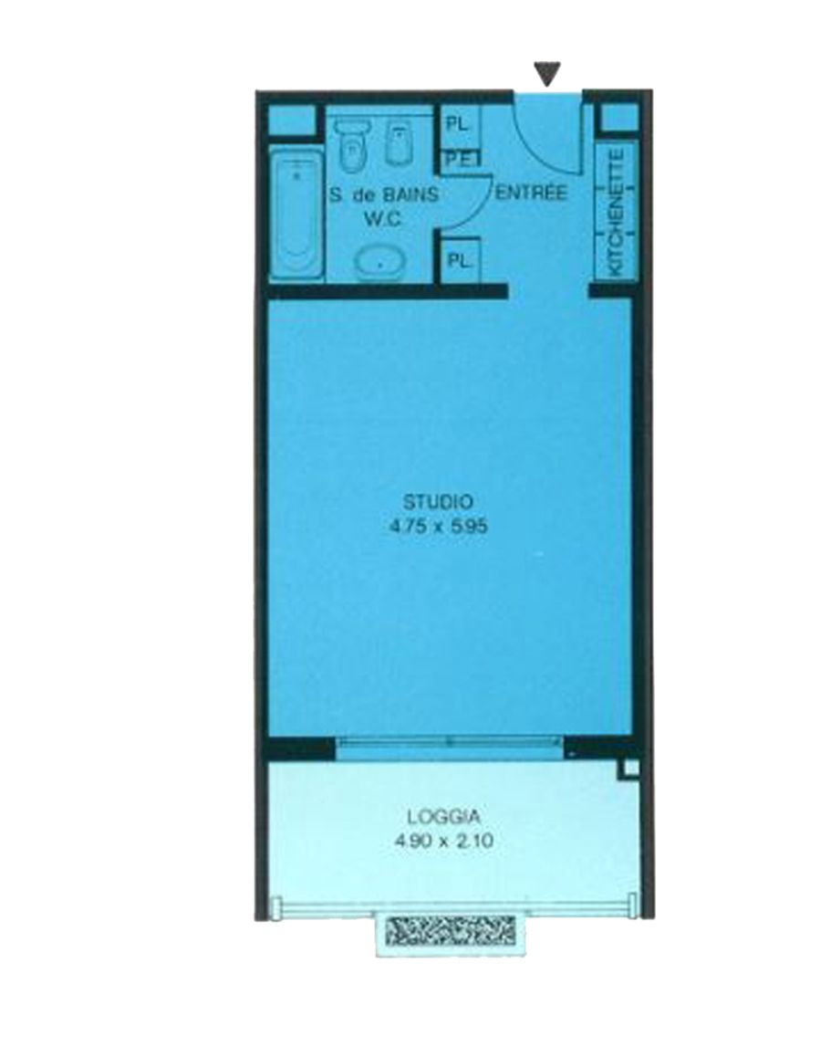 Студия в Монегетти, Монако, 55.5 м2 фото 2
