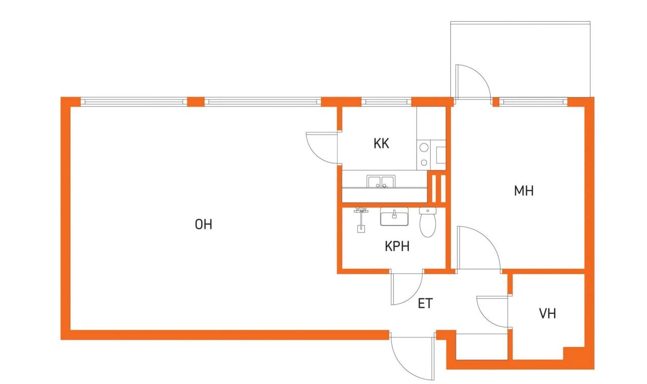 Квартира в Варкаусе, Финляндия, 43 м2 фото 2