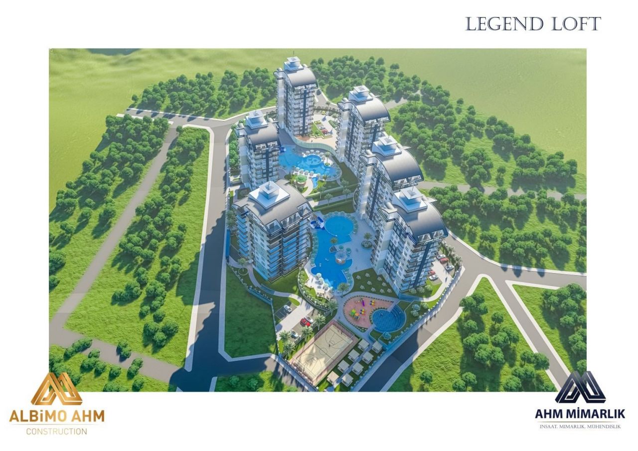 Апартаменты в Авсалларе, Турция, 58 м2 фото 2