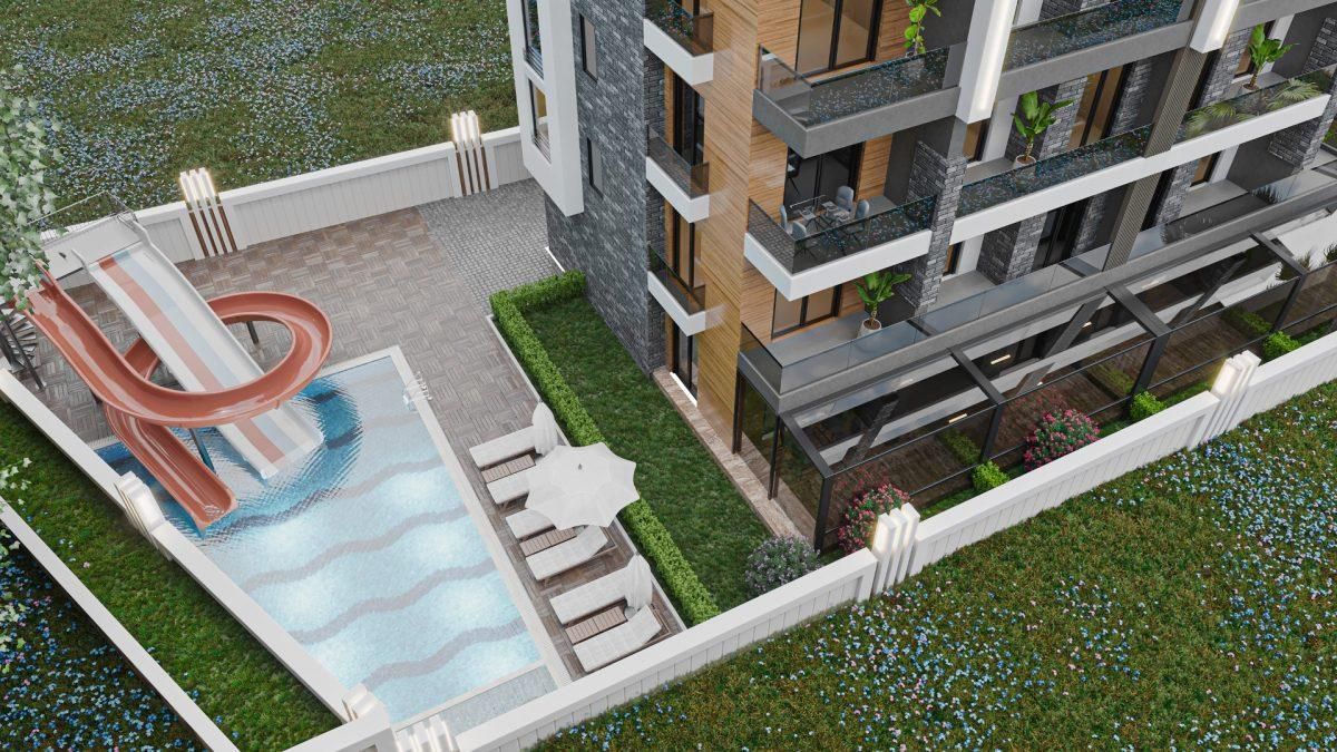 Квартира в Алании, Турция, 50 м2 фото 2
