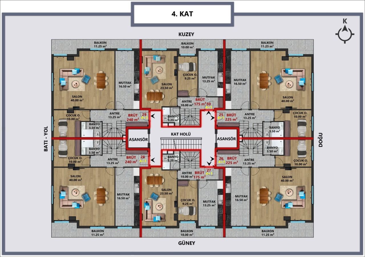 Квартира в Анталии, Турция, 47 м2 фото 5