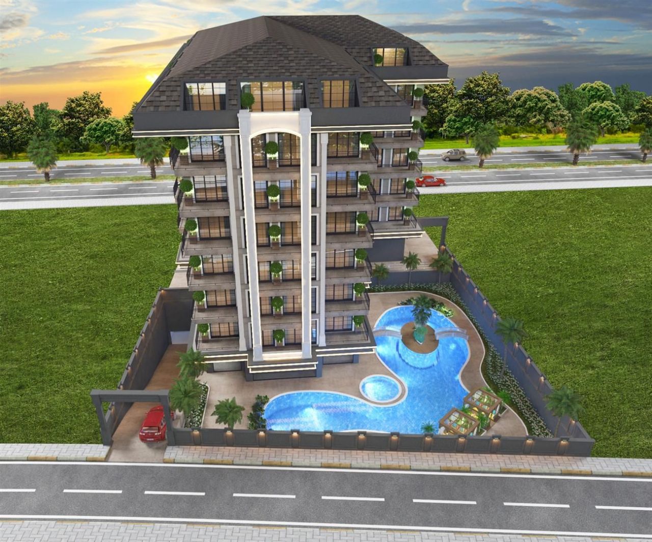 Апартаменты в Алании, Турция, 53 170 м2 фото 5
