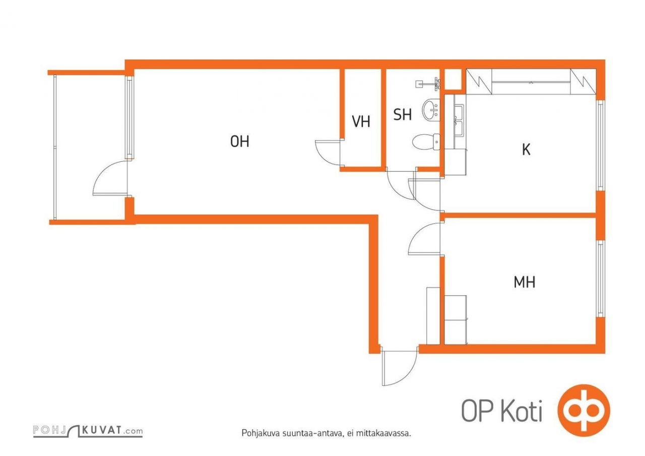 Квартира в Ювяскюля, Финляндия, 52.5 м2 фото 2