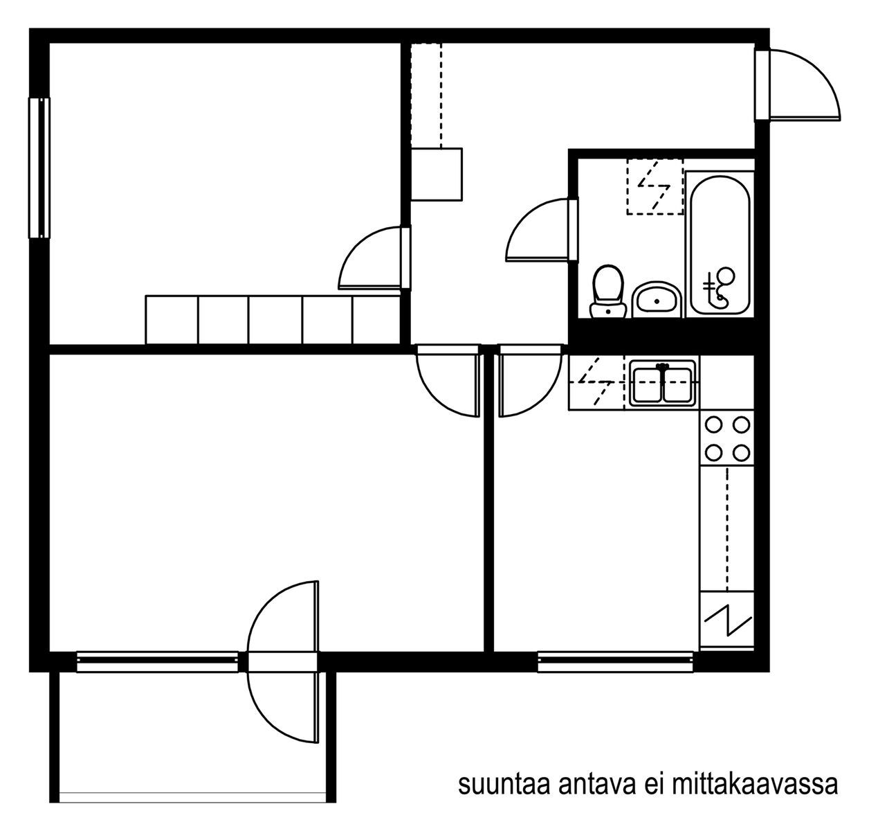 Квартира в Коуволе, Финляндия, 58.5 м2 фото 2