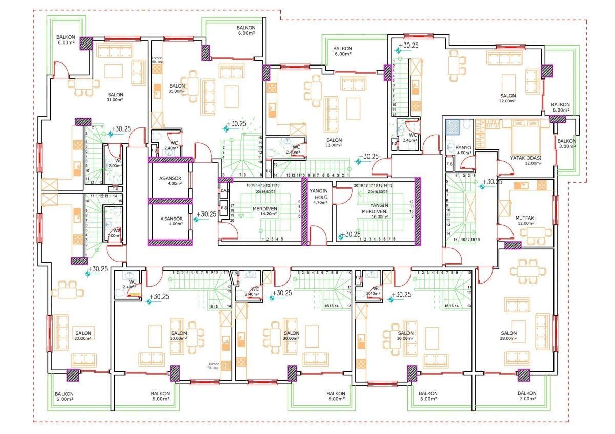 Квартира в Алании, Турция, 50 м2 фото 5