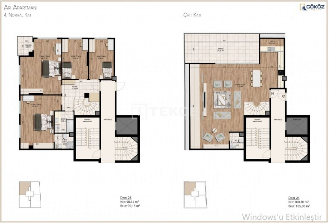 Апартаменты в Стамбуле, Турция, 75 м2 фото 4