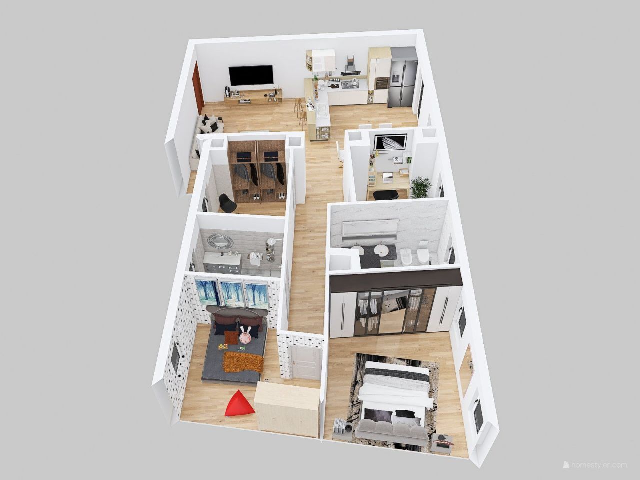 Апартаменты у озера Комо, Италия, 100 м2 фото 3