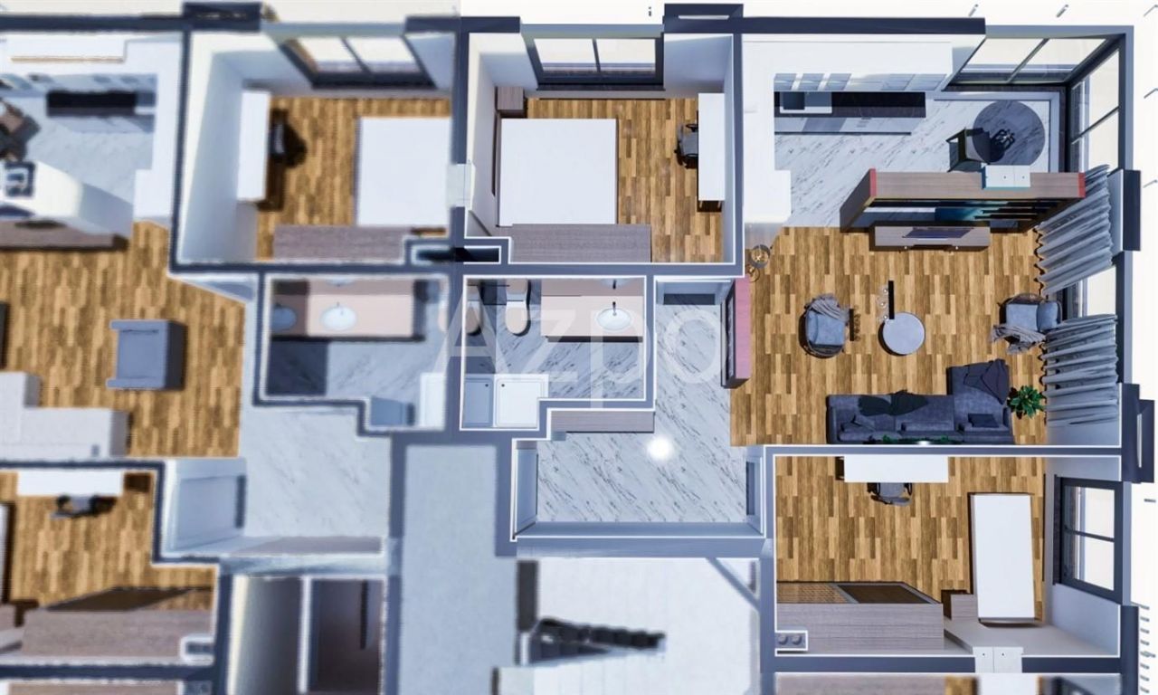 Апартаменты в Анталии, Турция, 60 м2 фото 5