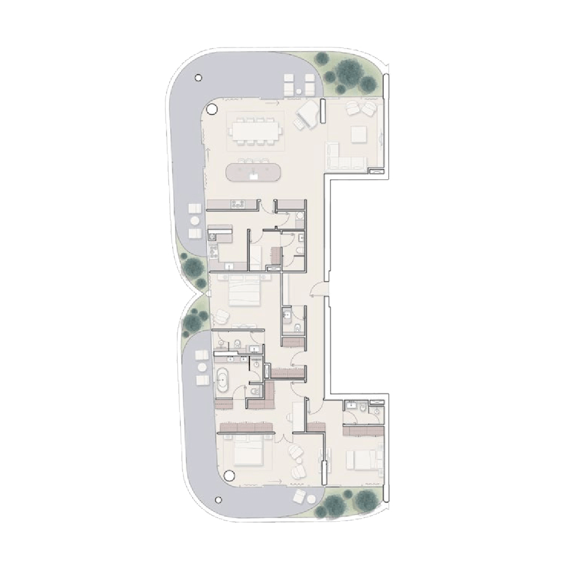 Квартира в Дубае, ОАЭ, 320 м2 фото 3