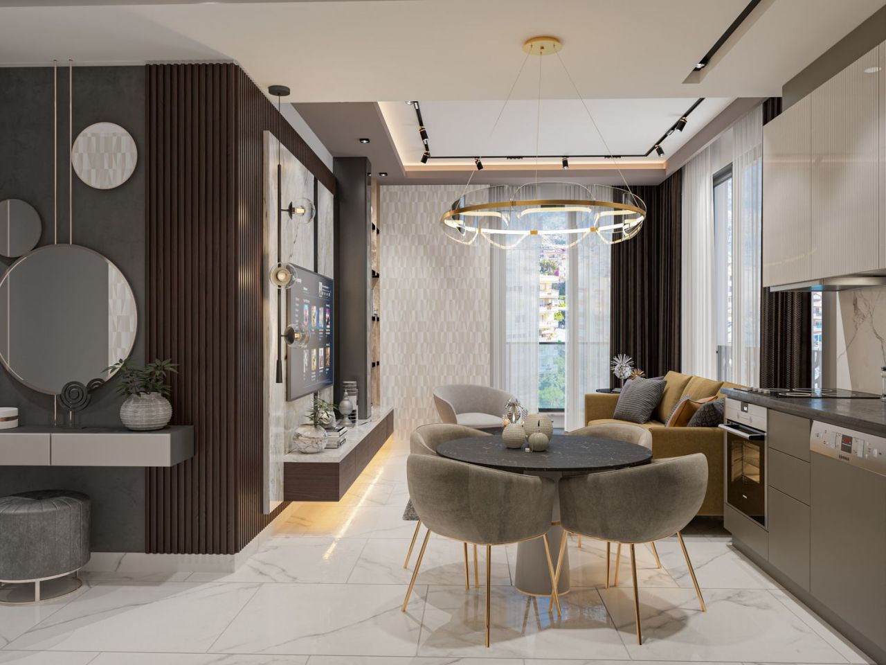 Квартира в Алании, Турция, 59 м2 фото 4