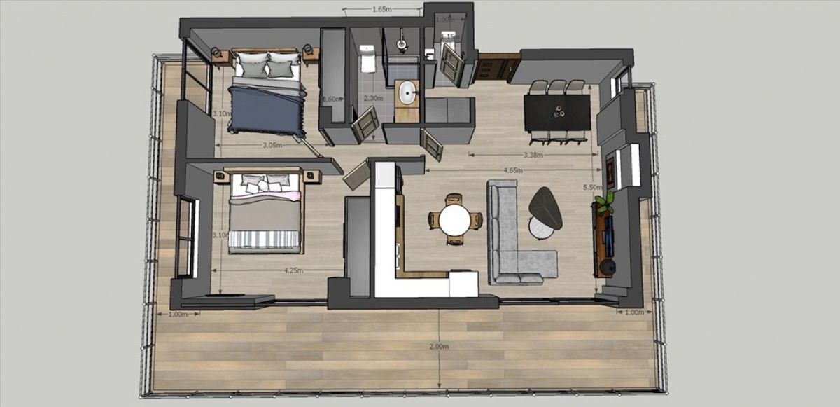 Квартира в Афинах, Греция, 70 м2 фото 5