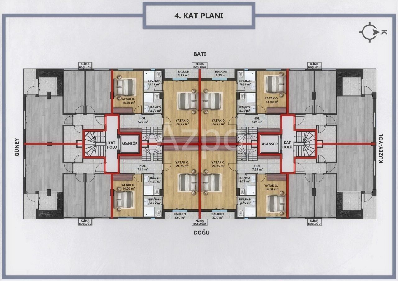 Апартаменты в Анталии, Турция, 45 м2 фото 5