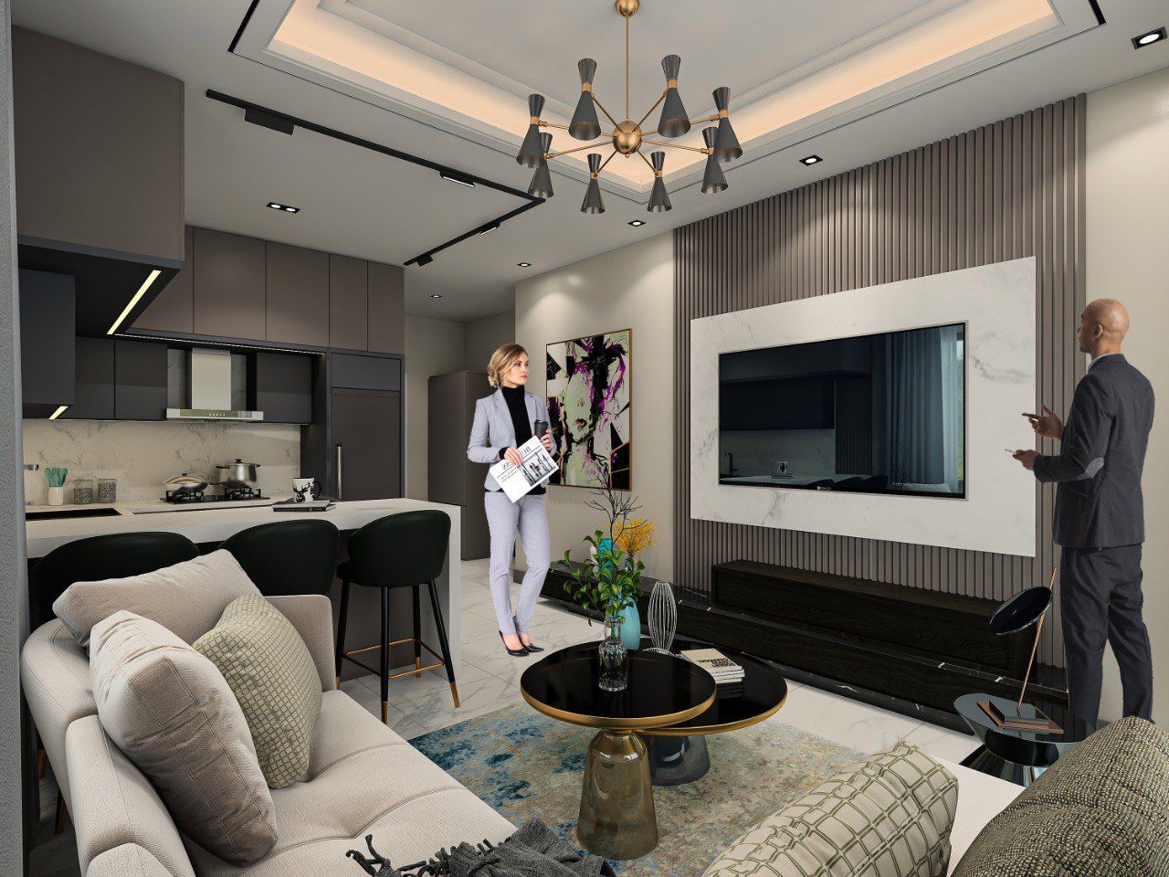 Квартира в Алании, Турция, 50 м2 фото 3