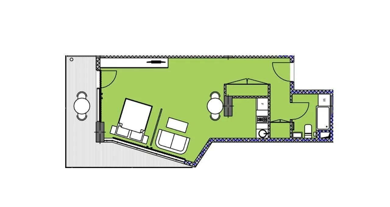 Апартаменты в Батуми, Грузия, 56.5 м2 фото 3