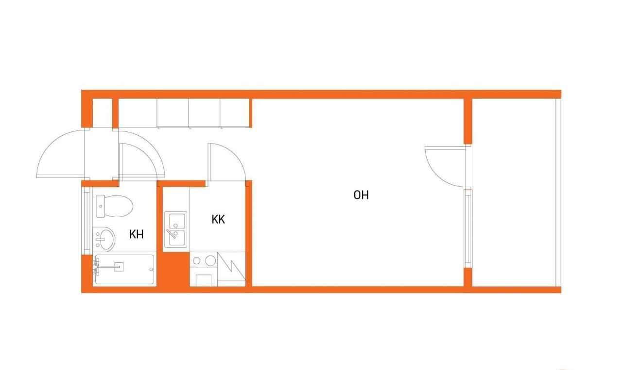 Квартира в Иисалми, Финляндия, 26.5 м2 фото 3