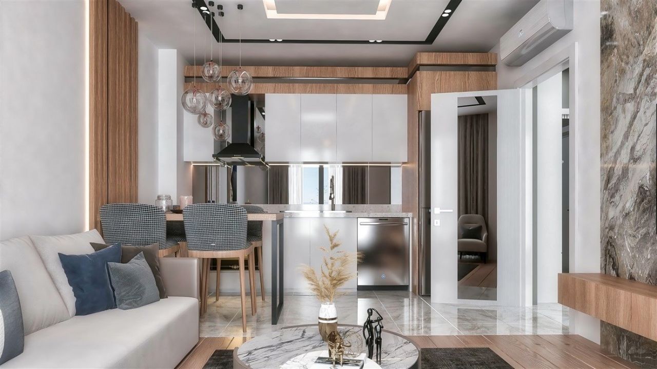 Апартаменты в Анталии, Турция, 60 м2 фото 2