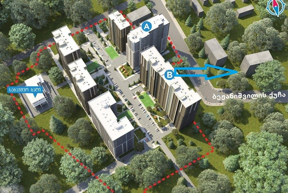 Квартира в Тбилиси, Грузия, 56 м2 фото 5