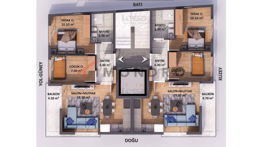 Квартира в Анталии, Турция, 60 м2 фото 3