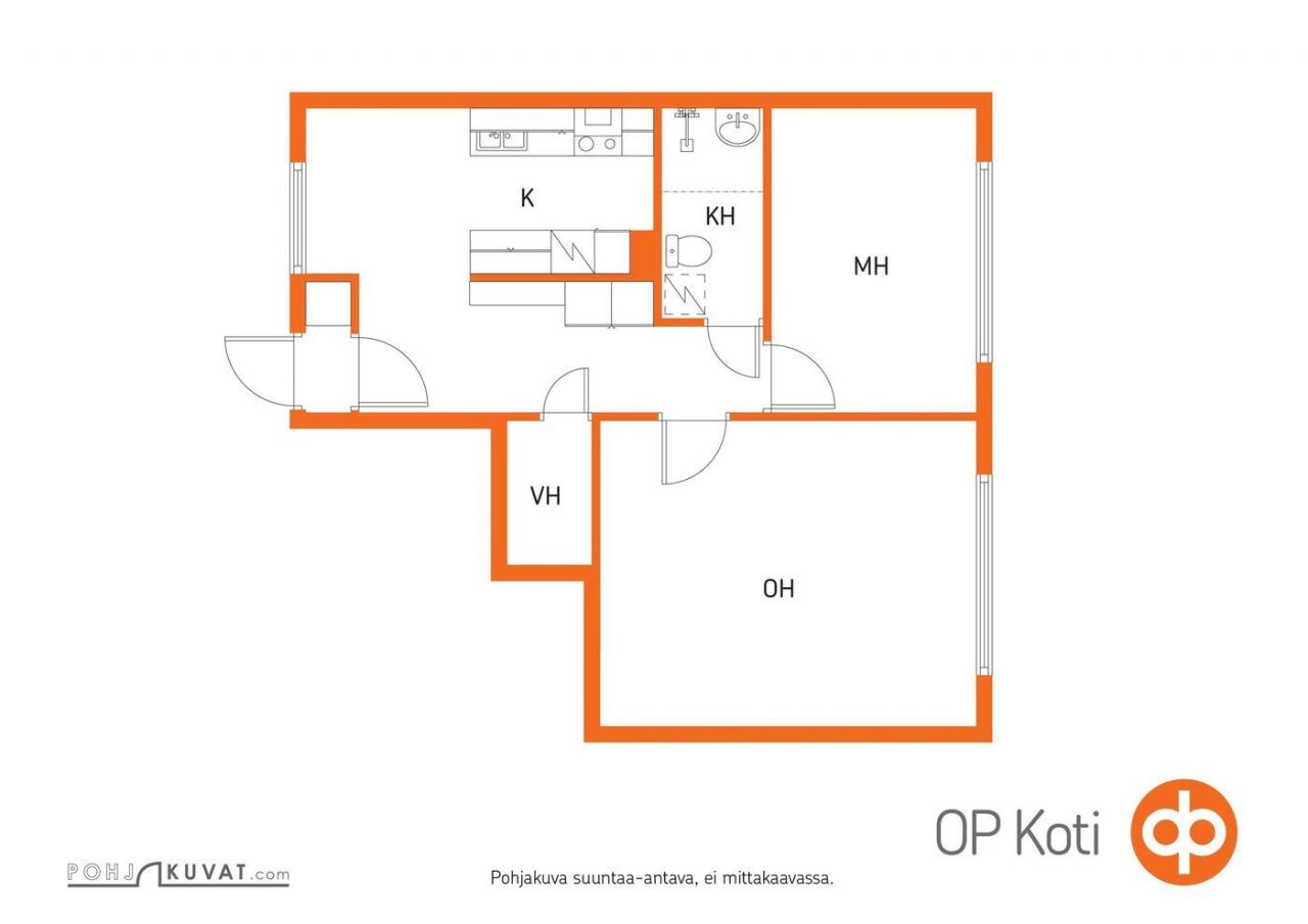 Квартира в Куопио, Финляндия, 59 м2 фото 2
