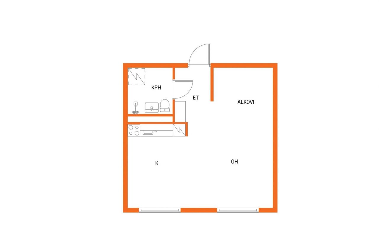 Квартира в Коуволе, Финляндия, 38 м2 фото 2