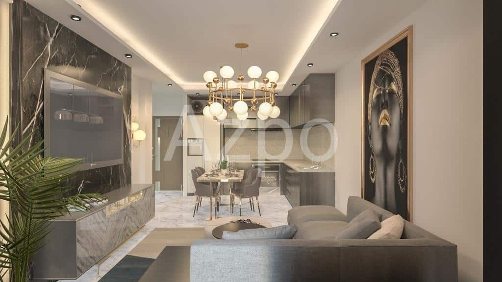 Апартаменты в Газипаше, Турция, 46 м2 фото 2