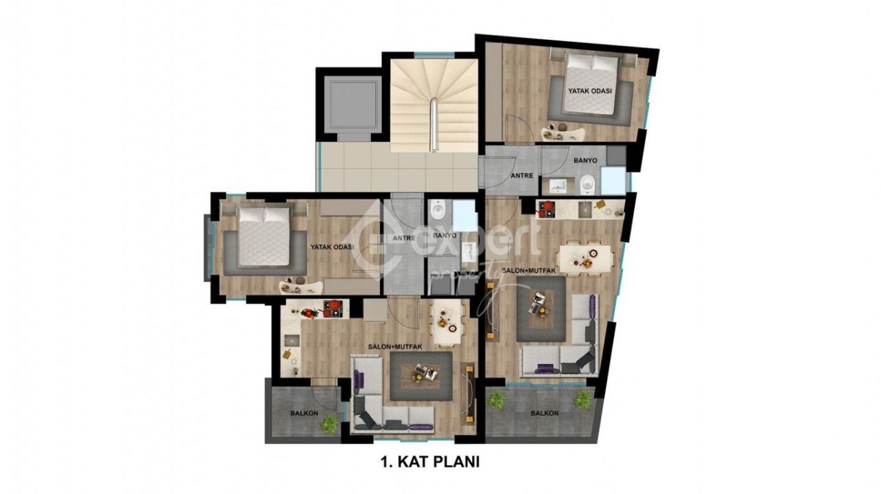 Квартира в Анталии, Турция, 64 м2 фото 5