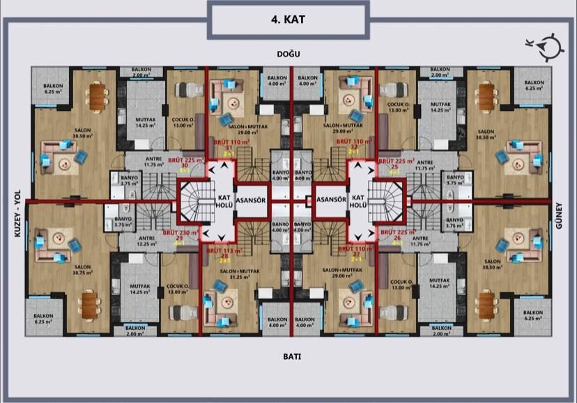 Квартира в Анталии, Турция, 110 м2 фото 5