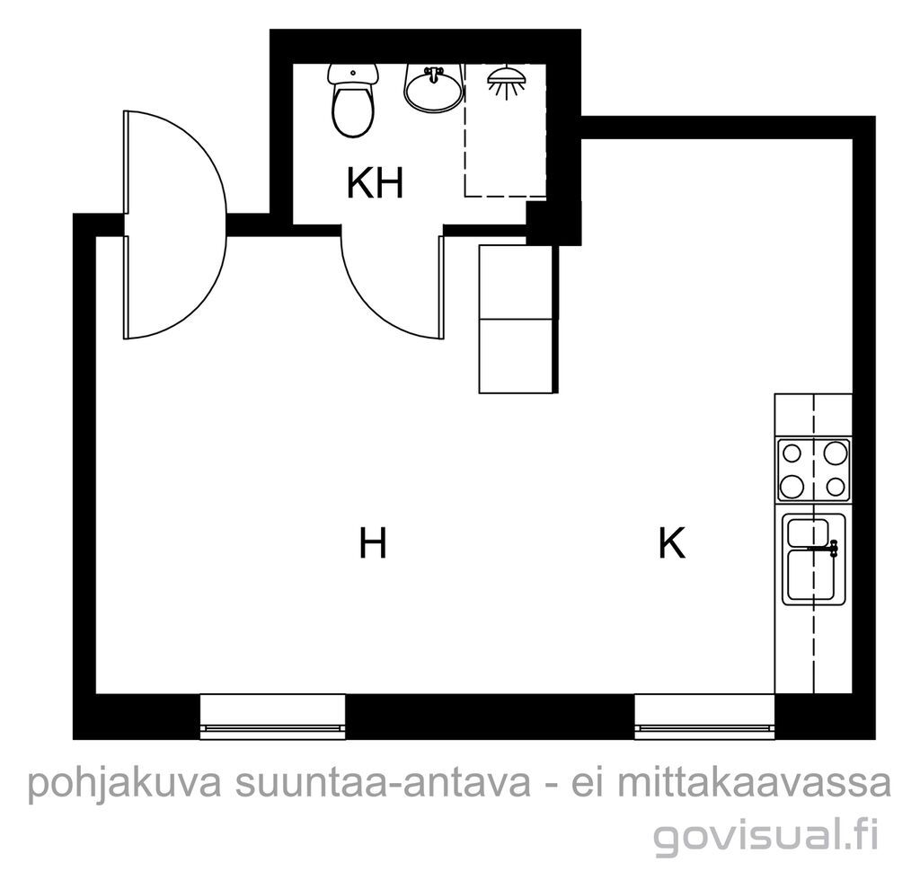 Квартира в Коуволе, Финляндия, 27 м2 фото 3