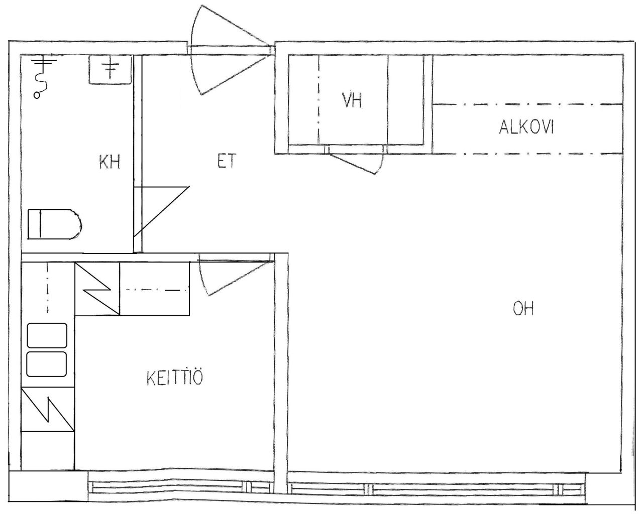 Квартира в Иисалми, Финляндия, 30 м2 фото 2