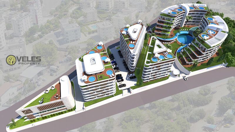 Студия в Кирении, Кипр, 88 м2 фото 3