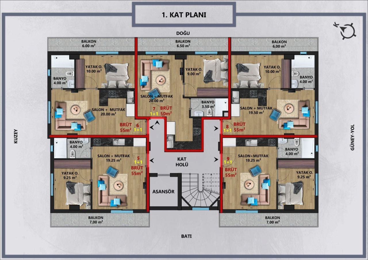 Квартира в Анталии, Турция, 110 м2 фото 3