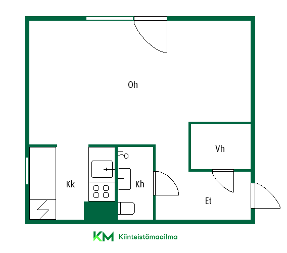 Квартира в Варкаусе, Финляндия, 30 м2 фото 2