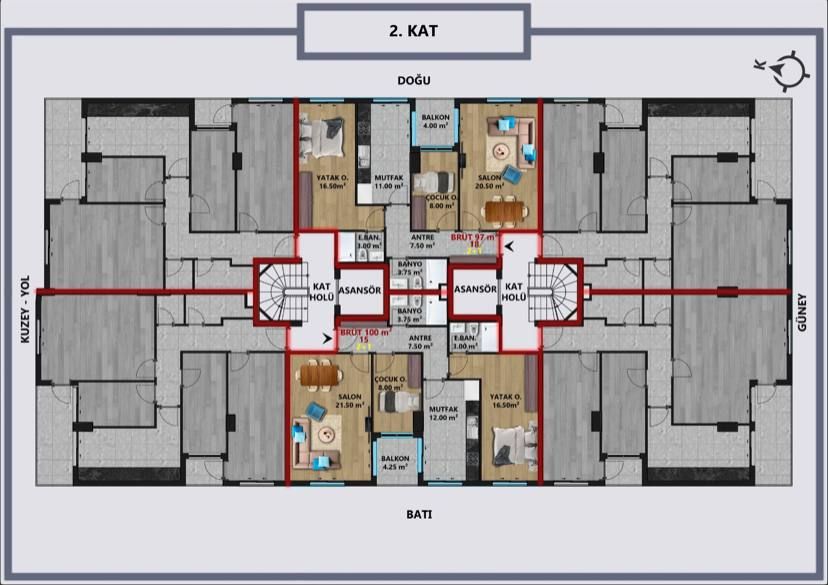 Квартира в Анталии, Турция, 110 м2 фото 4